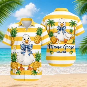 Mama Goose Pineapple Hawaiian Shirt