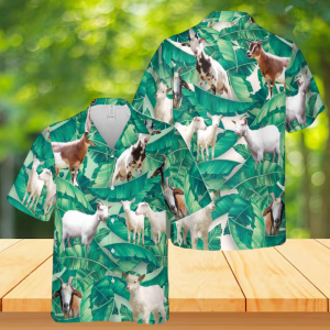 Funny Tropical Goat Hawaiian Shirt